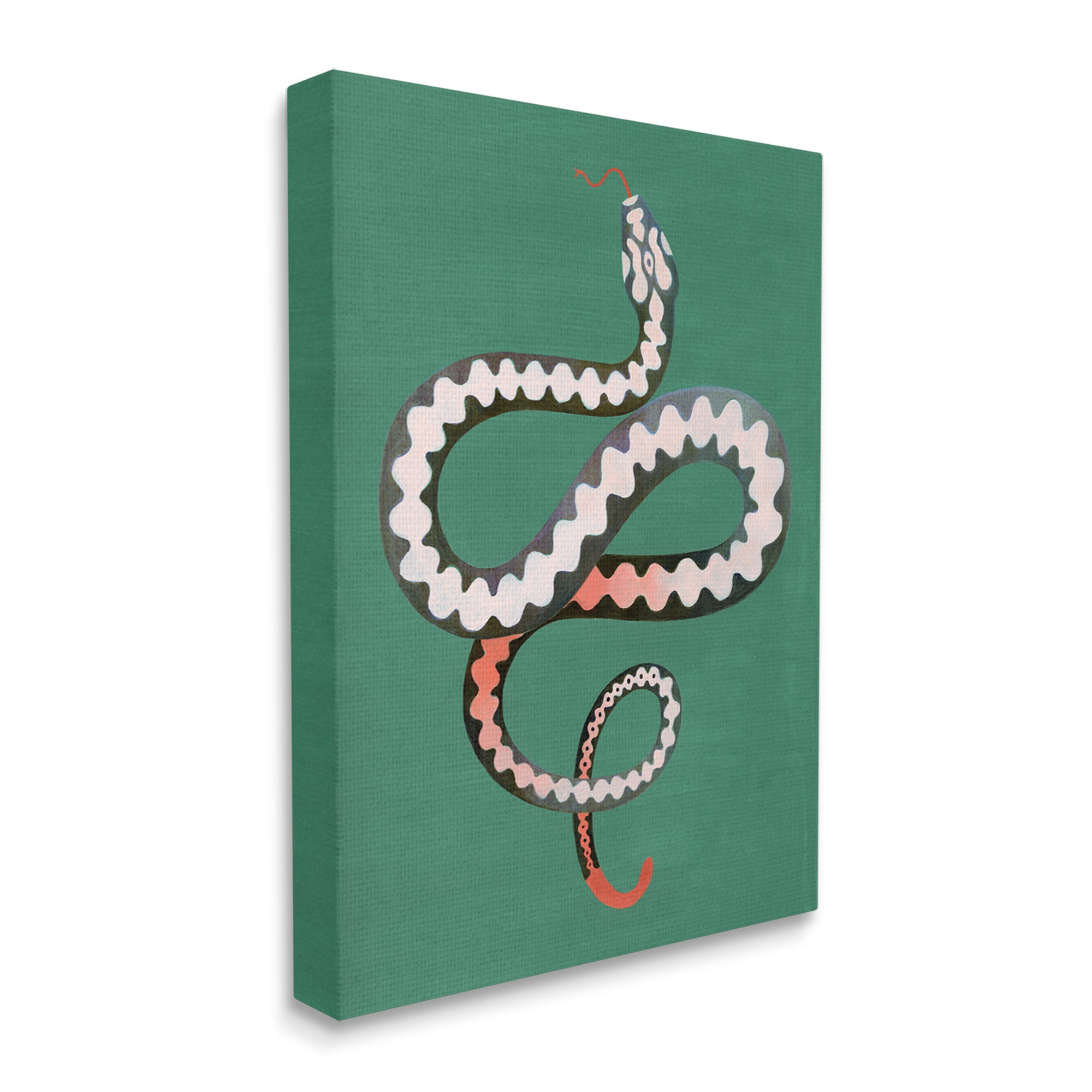 Stupell Industries Flexible Viper Symbol Snake Reptile Vivid Portrait,24 x 30, Design by Grace Popp