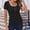 Black, variant on Tittly T Shirts for Women Going Out Tops New Women's Square Collar Up T Shirt Tshirts Shirts Basic Tees A L