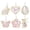 E, variant on CoreLiving Set of 6 Wooden Easter Ornaments to Paint, DIY Blank Unfinished Cutouts Egg Bunny Rabbit Butterfly Flower Hen for Spring Craft Hanging Decor