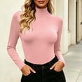thumbnail image 2 of FAZVAOO Women's High Neck Base Layer Shirt Stretchy Warm Winter Layering Shirt, 2 of 9
