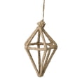 thumbnail image 2 of Allstate 6" Beige Jute Wrapped Open Kismet Christmas Ornament, 2 of 6