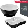 thumbnail image 3 of Set Ensaladera y Botanero 2 en 1 Resistente | Organizador de Botanas con Compartimentos | Ideal para Fiestas, Cocina, Picnics y Snacks en Casa | Práctico, Ligero y Duradero (Negro), 3 of 4
