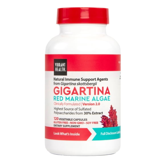 Vibrant Health - Gigartina Red Marine Algae - 60 Vegetable Capsule(s)
