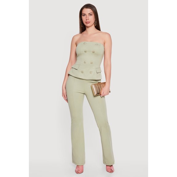 Women's Ponte Boot Cut Pull On Dress Pants