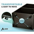 thumbnail image 3 of AdirOffice Podium with Wheels, Hostess Stand for Restaurant, Rolling Podium Stand, Black, 3 of 7
