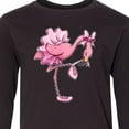 thumbnail image 4 of Inktastic Flamingo Ballerina in Tutu and Ballet Toe Shoes Long Sleeve Youth T-Shirt, 4 of 5