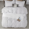 thumbnail image 6 of U by Bedsure Queen White polyester microfiber material Duvet Covers 3 Pieces, 1 Duvet Cover and 2 Pillow Shams, 6 of 7