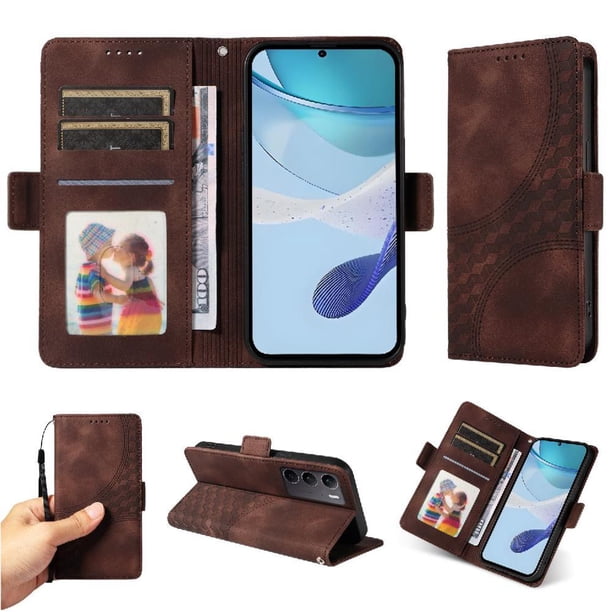 Funda GANGXUN para OPPO A5 4G/5G con diseño acolchado elegante, cuero PU, protección total y ajuste preciso