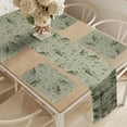 thumbnail image 2 of Ambesonne Fishing Table Runner & Placemats, Fisherman Boat and Trouts, Placemat 4 pcs + Runner 12"x90", Dusk Army Green, 2 of 2