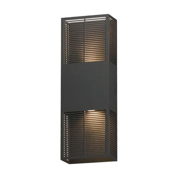 ET2 E30393-ABZ 18 in. LED Grate-Outdoor Wall Sconce, Architectural Bronze