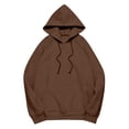 thumbnail image 4 of Bovemsi Sweatshirt for Women Solid Color Casual Fall 2025 Pullover Hoodie Basic Sweatshirts Womans Fashion Blouse Clothes Camo Hoodie, 4 of 6