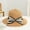 Khaki, variant on Summer Fashion Bow Hat Hat Female Seaside Vacation Sweet Tempered Fisherman Hat Grand Hat Browbow Ding Gats