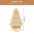 thumbnail image 3 of 10Pcs Unfinished Wooden Tree DIY Graffiti Puppet Toys Wooden Xmas Tree Toys, 3 of 3