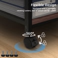 thumbnail image 3 of Leyaoyao Printer Stand for Desk with Charging Station, 3 Tier Desktop Shelf, Walnut Desk Organizer for Home Office, Fit Fax Machine/3D Printer/Scanner, 3 of 7
