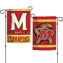 Maryland Terrapins 12.5” x 18" Double Sided Yard and Garden College Banner Flag Is Printed in the USA
