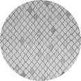 thumbnail image 1 of Ahgly Company Indoor Round Solid Gray Modern Area Rugs, 8' Round, 1 of 4