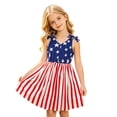 thumbnail image 2 of Weebloom 4Th Of July Dress For Girls Print Strappy Dress Comfortable Everyday Dress With Patriotic Graphic Girls Sundress, 2 of 4