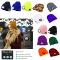 thumbnail image 2 of Gorro inteligente para montañismo, gorro con Bluetooth, pantalla led luminosa, rosa Feliz Sencillez, 2 of 5