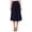 Navy, variant on Women's Casual High Waist A-Line Midi Skirt for Work and Everyday Wear