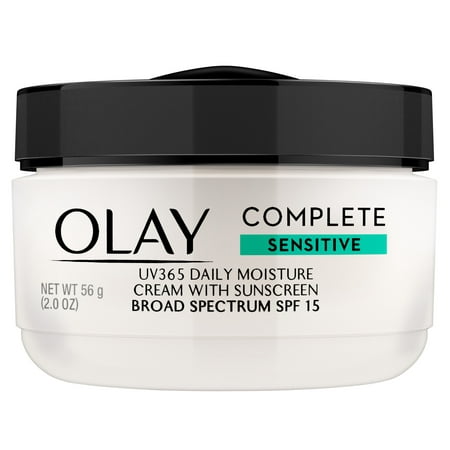 Olay Complete Daily Moisture Cream, Sensitive Skin, SPF 15, 2 oz, (Best Olay Products For Aging Skin)