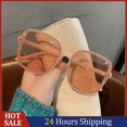 thumbnail image 2 of Square Sunglasses Woman Retro Vintage Gradient Sun Glasses Female Clear Lens Travel Shades, 2 of 5
