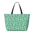 thumbnail image 2 of Naloa Alphabet And Panda Large Capacity Beach Bag, Waterproof Sandproof Beach Swim Pool Bag Tote Bag for Women, 2 of 7