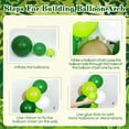 thumbnail image 3 of 151pcs Jungle Safari Balloon Garland Arch Kit with Dark Green Lime Green White Metallic Gold Confetti Balloons Leaves for Jungle Safari Dinosaur Birthday Baby Shower Party Decorations, 3 of 7