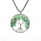 thumbnail image 3 of Colgante de piedra natural de cuarzo de árbol de la vida, collar de piedra en bruto de cristal, collar de mujer, joyería oso de fresa  Electrónica, 3 of 3