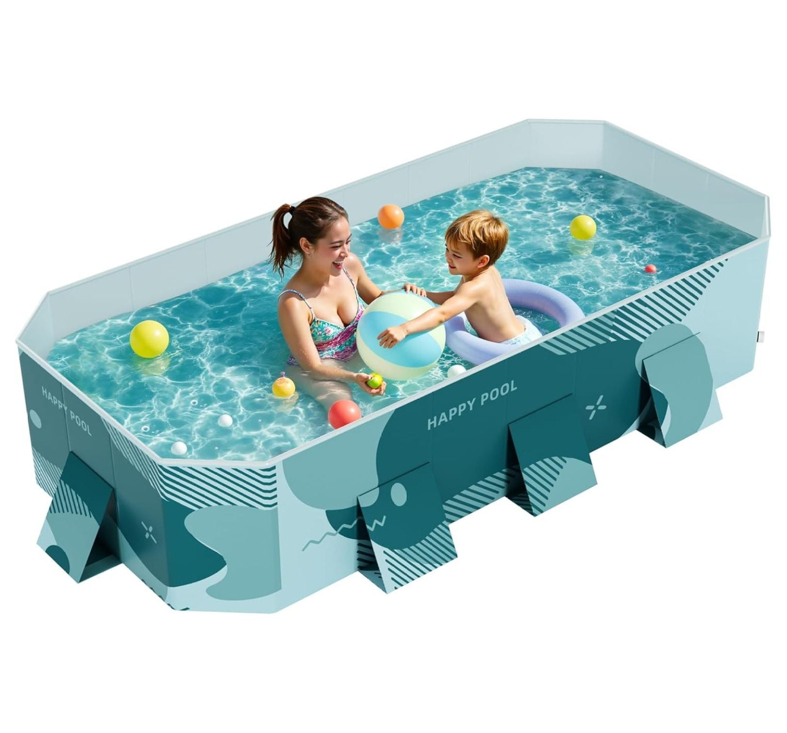 10ft x 30in Inflatable Round Pool for Outdoor, Garden, Summer