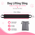 thumbnail image 4 of Kabuer Dog Sling for Large Dogs Hind Leg Support - Dog Lift Harness for Back Legs, Arthritis, ACL Rehabilitation and Elderly Dog, 6" x 51", 4 of 6