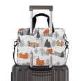thumbnail image 2 of FORMRS 16" Laptop Bag Carrying Sleeve Case with Handle Travel Shoulder Briefcase, Beige Snow Houses, 2 of 8