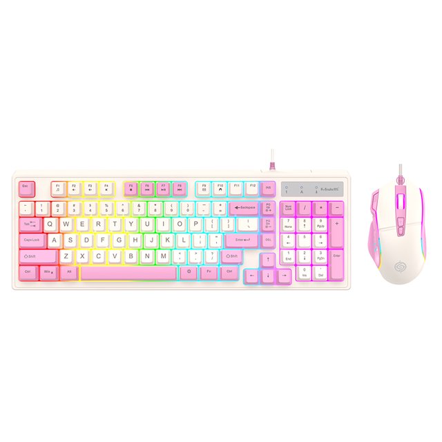Teclado para juegos KM800 con mouse 98 teclas Teclados con cable para teléfono Tablet Laptop JShteea El nuevo