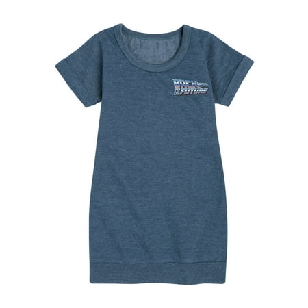 

Back To The Future - Sliver Logo - Toddler & Youth Girls Fleece Dress