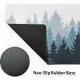 thumbnail image 5 of Forest Mouse Pad 35.4 X 15.7 Inch XXL Cool Design Black Gray Blue Abstract Watercolor Print Full Desk Mousepad Extended Large Non-Slip Rubber Base Keyboard Mat with Stitched Edges for Gaming Office, 5 of 6