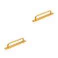 thumbnail image 3 of Riwesomey manija de los muebles aleación de aluminio perillas de hardware sin perforaciones mejora tiradores de puertas resistentes al desgaste hogar Oro/192mm 2piezas Riwesomey CBP384548, 3 of 5