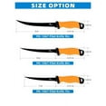 thumbnail image 6 of BLUEWING Filet Knife 1pc Stainless-Steel Blade Boning knife with Non-Slip Handles and Protective Sheath, Size 7in, Orange, 6 of 7