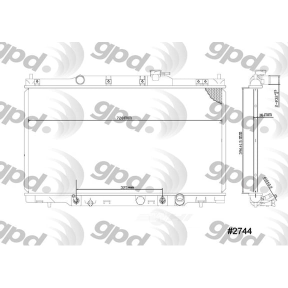 Radiator Fits select: 2003-2006 HONDA ELEMENT