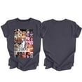 thumbnail image 5 of TayIor Sw1ft Chemises, Tyler Sw1ft Merch, Tyler Sw1ft, Mode Décontractée Imprimée Col Rond Manches Courtes Blouse Femmes Graphique Amateur de Musique Chemises TKFASHION Or m, 5 of 5
