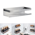 thumbnail image 4 of Wall Mounted , Stainless Steel Seasoning Rack, Jar Storage Shelf Kitchen Storage Holder Organizer - S S, 4 of 8