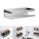 thumbnail image 4 of Especiero de pared de acero inoxidable, estante de almacenamiento de vidrio para cocina S, 4 of 9
