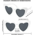 thumbnail image 4 of FEISEDY Vintage Heart Shaped Sunglasses Women Stylish Love Eyeglasses B2421-P1, 4 of 14