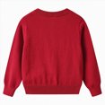 thumbnail image 5 of TOWED22 Girls' Cardigans Sweater School Uniforms Cotton Long Sleeve Lightweight Outerwear(Red,11-12 Y), 5 of 5
