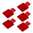 thumbnail image 1 of Juego de 5 lazos de cuero autoadhesivos para bolígrafos, para cuadernos creativos, color rojo, 1 of 5