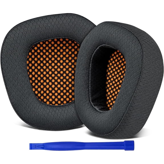 SOULWIT Earpads Replacement for NUBWO G06/N16 Gaming Headsets, Ear Pads Cushions with High-Density Foam - Black