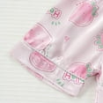 thumbnail image 7 of Zszcpp Infant Baby Girl Pajamas Outfits Set Pj'S Cartoon Print Button Down Loungewear Short Sleeve Comfortable Nightdress Sleepwear Clothes Sets, 7 of 7