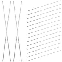 Bbq Veggie Skewers Roasting Sticks for Outdoor Grilling 20 Pcs Steel Barbecue Kabobs Stainless Metal Long