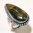 thumbnail image 2 of Green Opal Gemstone Handmade Fashion Antique Design Ring Jewelry 7.25" SA 348, 2 of 2