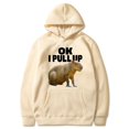 thumbnail image 2 of Sudadera con capucha con estampado gráfico para hombre, ropa de calle informal, Vintage, Ok I Pull Up, Capybara, jerséis góticos, Harajuku xuanjing  unisex, 2 of 2