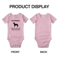 thumbnail image 3 of Warning: Protected by A Irish Setter Dog Funny Baby Bodysuits (Pink,3-6 Months), 3 of 5