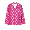thumbnail image 5 of Tbopshirt Pajamas for Women,Pajamas Women's Valentine's Day Pajama Gift Set Hearts Print Long Sleeve Sleepwear Loungewear Pjs Lounge Set Nightwear,Womens Pajama Sets, 5 of 5